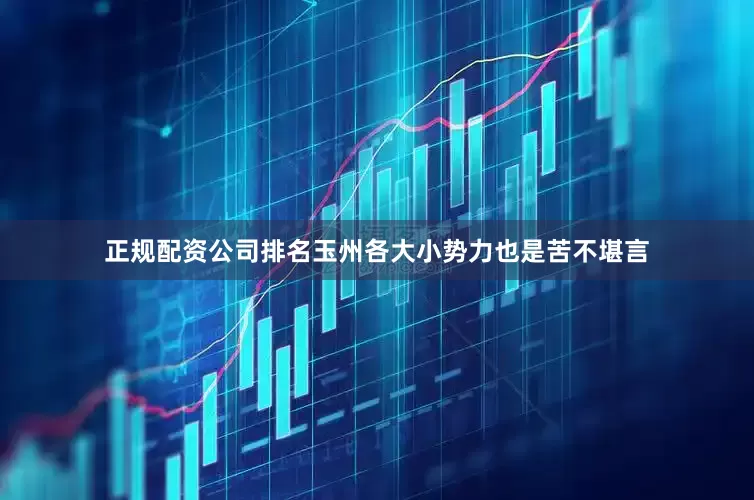正规配资公司排名玉州各大小势力也是苦不堪言